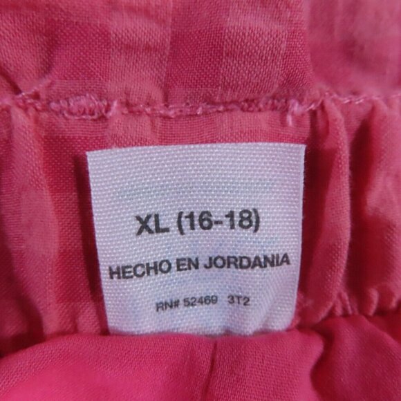 Time And Tru Womens XL Seersucker Shorts Paperbag Waist High-Rise Rose Pull On - Picture 8 of 11